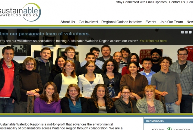Sustainable Waterloo Region screenshot Sustainable Waterloo Region screenshot