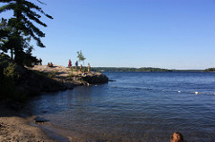 Hanging out on the rocks at Killbear