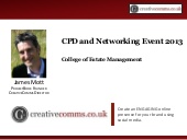 Cem cpd and networking event 2013