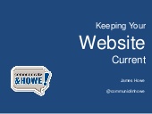 Keep your website current