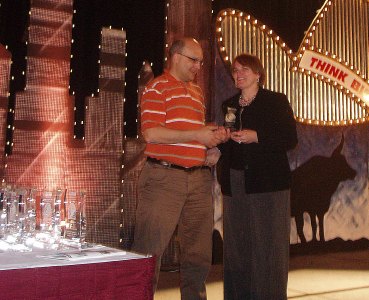 NAYDO YMCA communications award received in Dallas, 2009