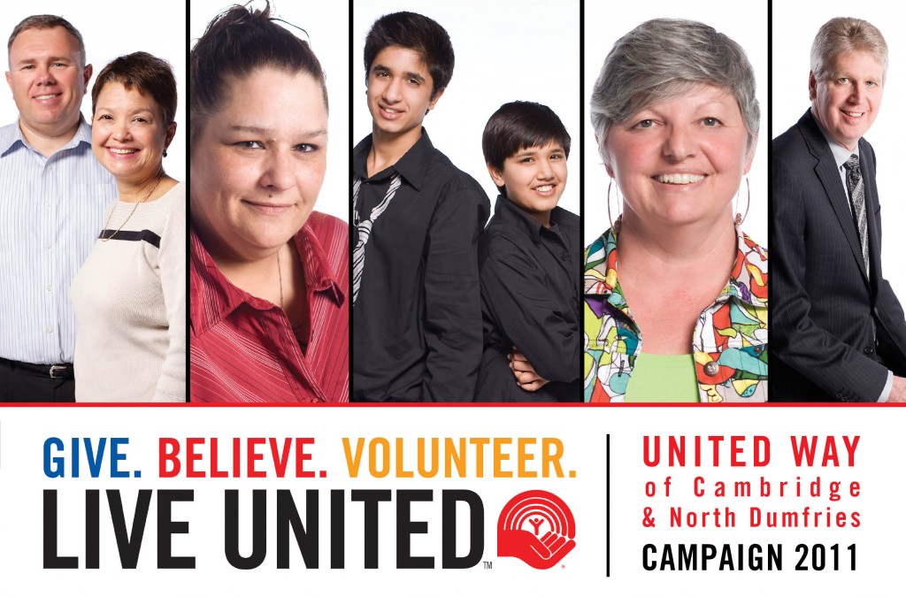 cover of campaign brochure for the United Way of Cambridge & North Dumfries