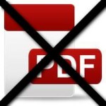 Avoid using PDFs on your website