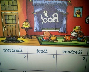October calendar image